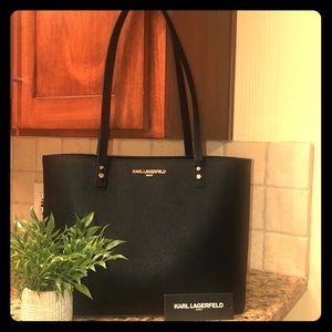 BLACK KARL LAGERFELD TOTE